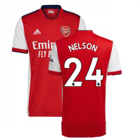 Maillot Arsenal Reiss Nelson 24 Domicile 2021/22