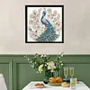 Peacock speziell geformte 5D-DIY-Teilbohrer-Diamant-Mal-Kits f&uuml;r Erwachsene Anf&auml;nger Wohnaccessoires Diamantpunkte Edelstein-Kunstsets 11,81 x 11,81 Z