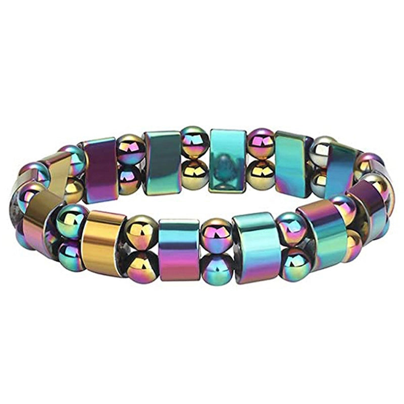 Bracelet Magnet Yoga Beaded Elastic Bracelet Hot Selling Bracelet Female Bracelet Male Black Gall Stone Jewelry