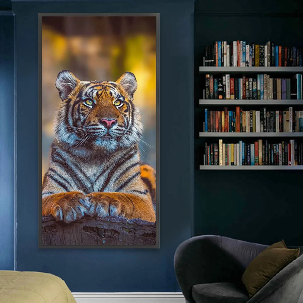 Partial AB Diamond Painting - Full Round Drill - Tiger(Canvas|45*85cm)
