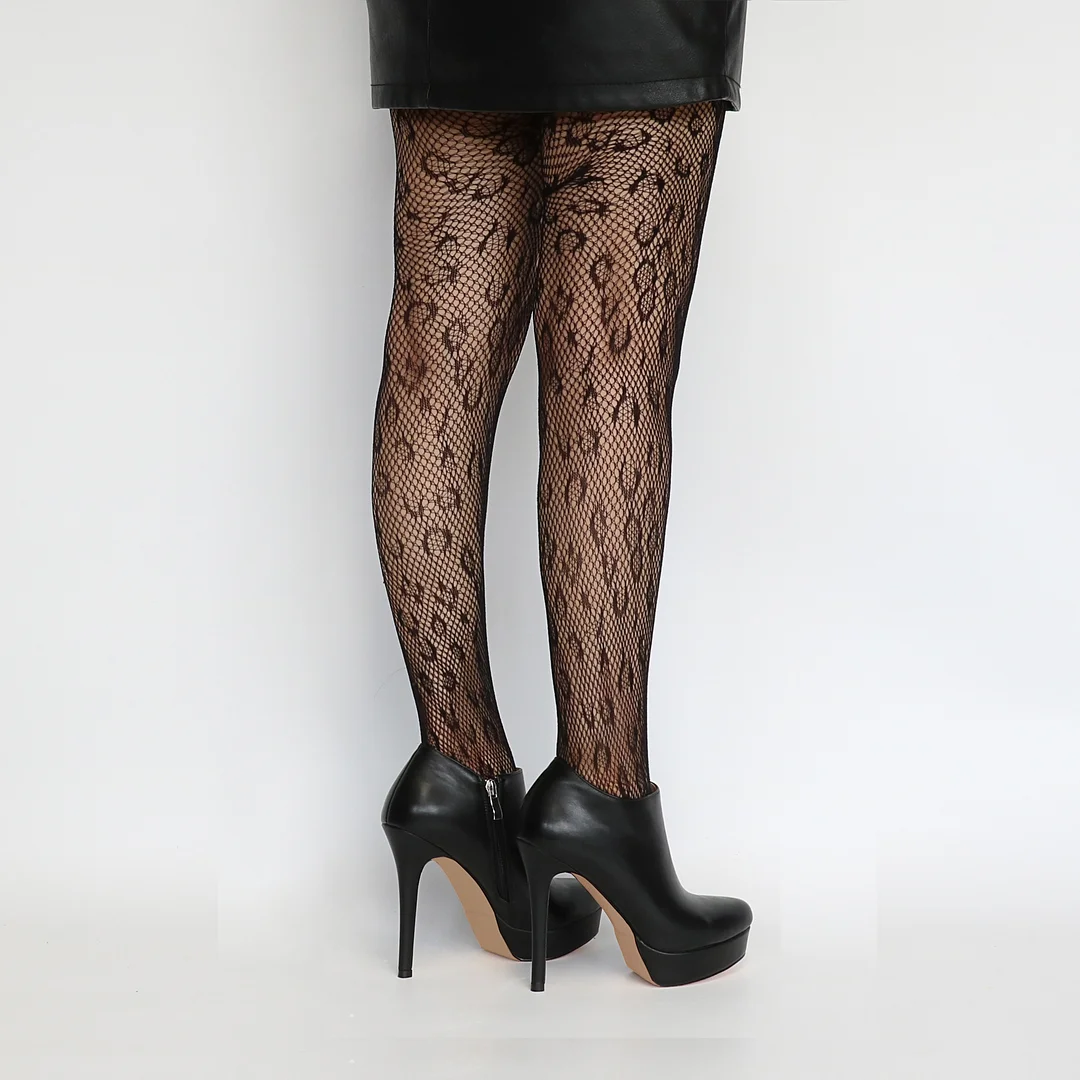 130mm Women's Ankle Boots High Heels Platforms Shoes Pointy Toe Sexy Boots-MERUMOTE