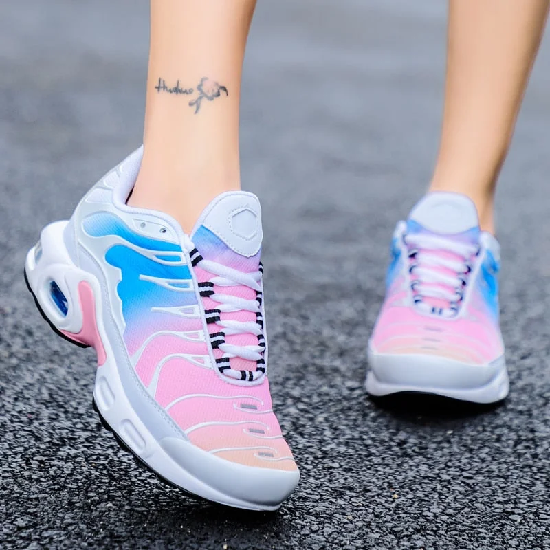 Running Shoes Women Breathable Casual Shoes Breathabe Flat Lightweight Sports Shoes Casual Walking Sneakers Tenis Feminino Shoes