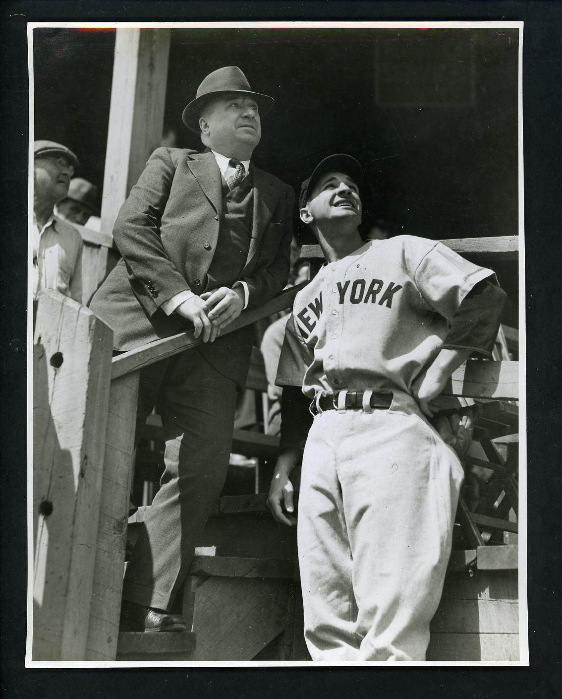 New York Yankees archives unidentified player circa 1930's Press Original Photo Poster painting