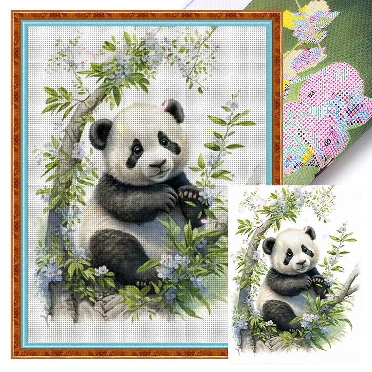 Panda 11CT Stamped Cross Stitch (40*55CM) gbfke