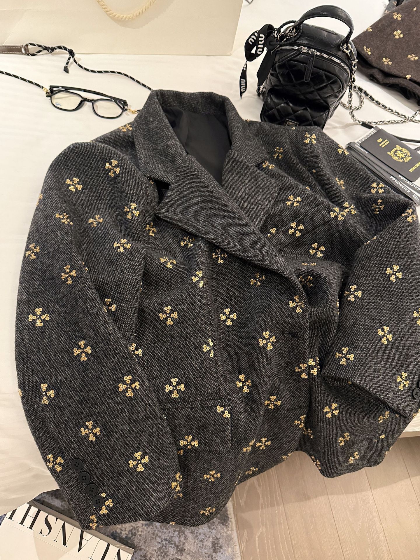 Women's Oversized Wool Blend Blazer