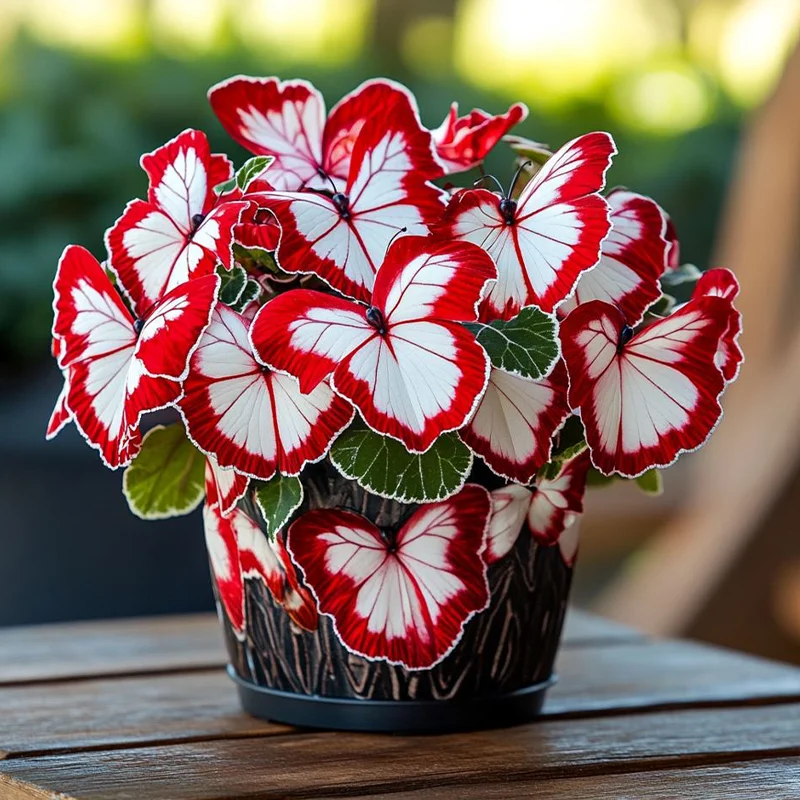 Moonlight Butterfly Begonia - ruby