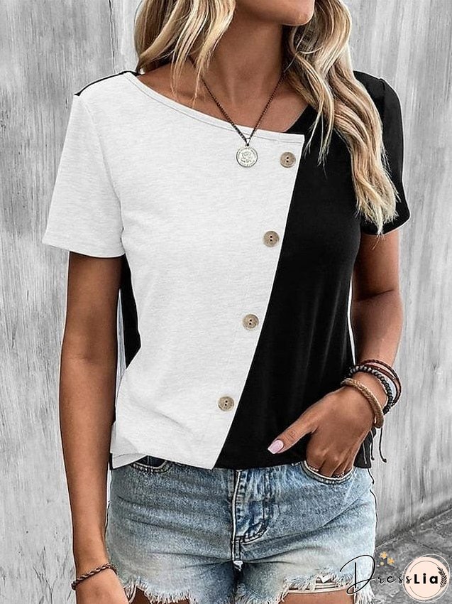 Comfortable V Neck Blouse