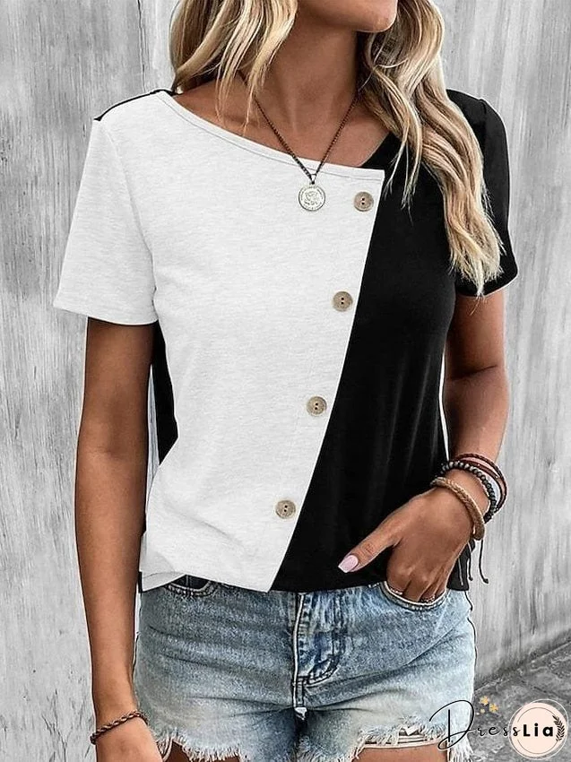 Comfortable V Neck Blouse
