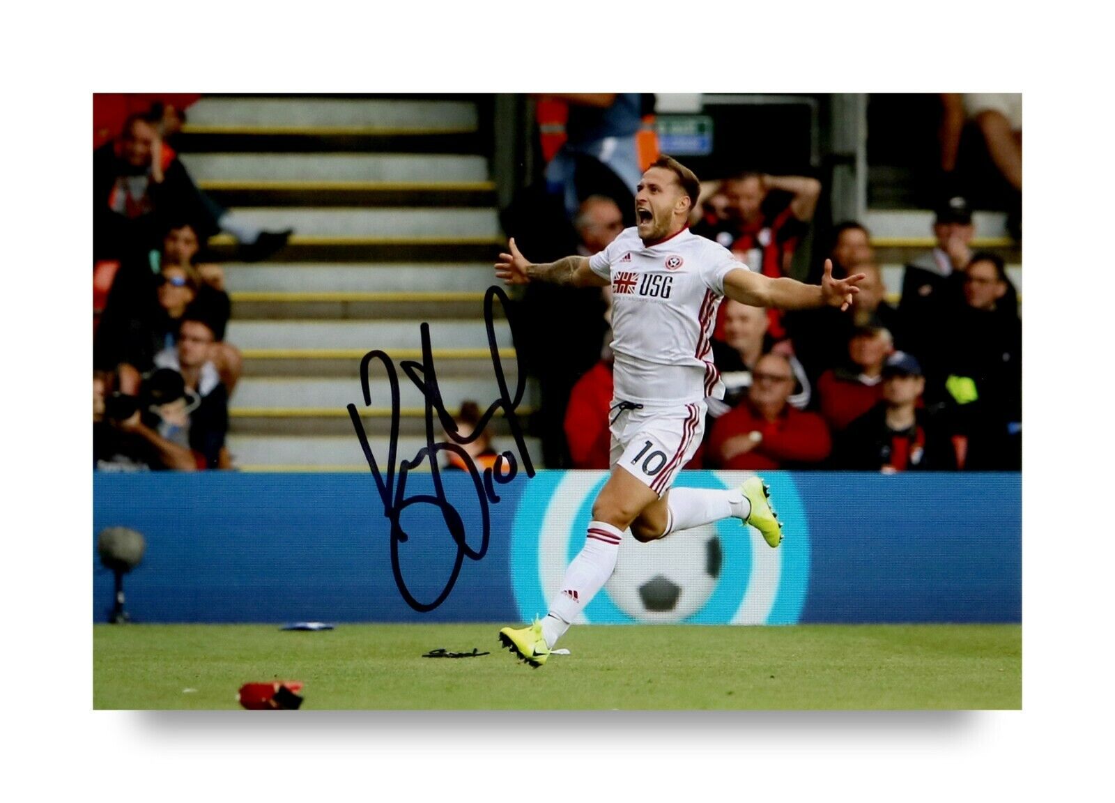 Billy Sharp Signed 6x4 Photo Poster painting Sheffield United FC England Genuine Autograph + COA