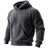 Casual, Loose-fitting, Comfortable Double-sided Fleece Hooded Sweatshirt by Inlyline