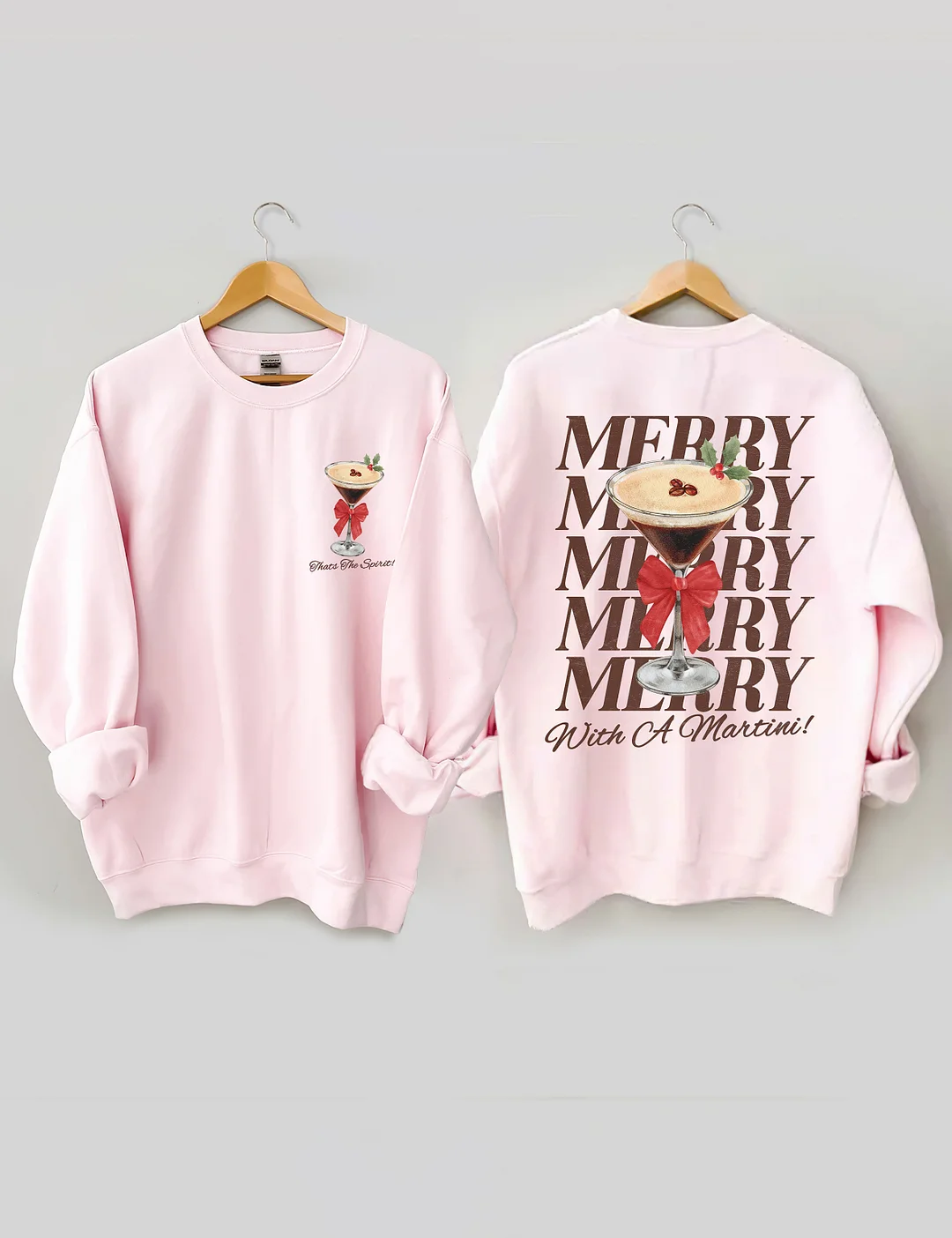 Merry With A Martini Espresso Martini Sweatshirt 