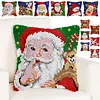 Christmas-DIY Latch Hook Rug Pillowcase Kits 43*43cm