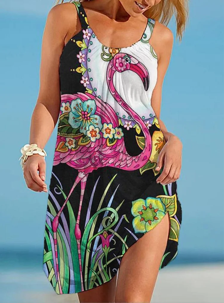 Flamingo beach outlet dress