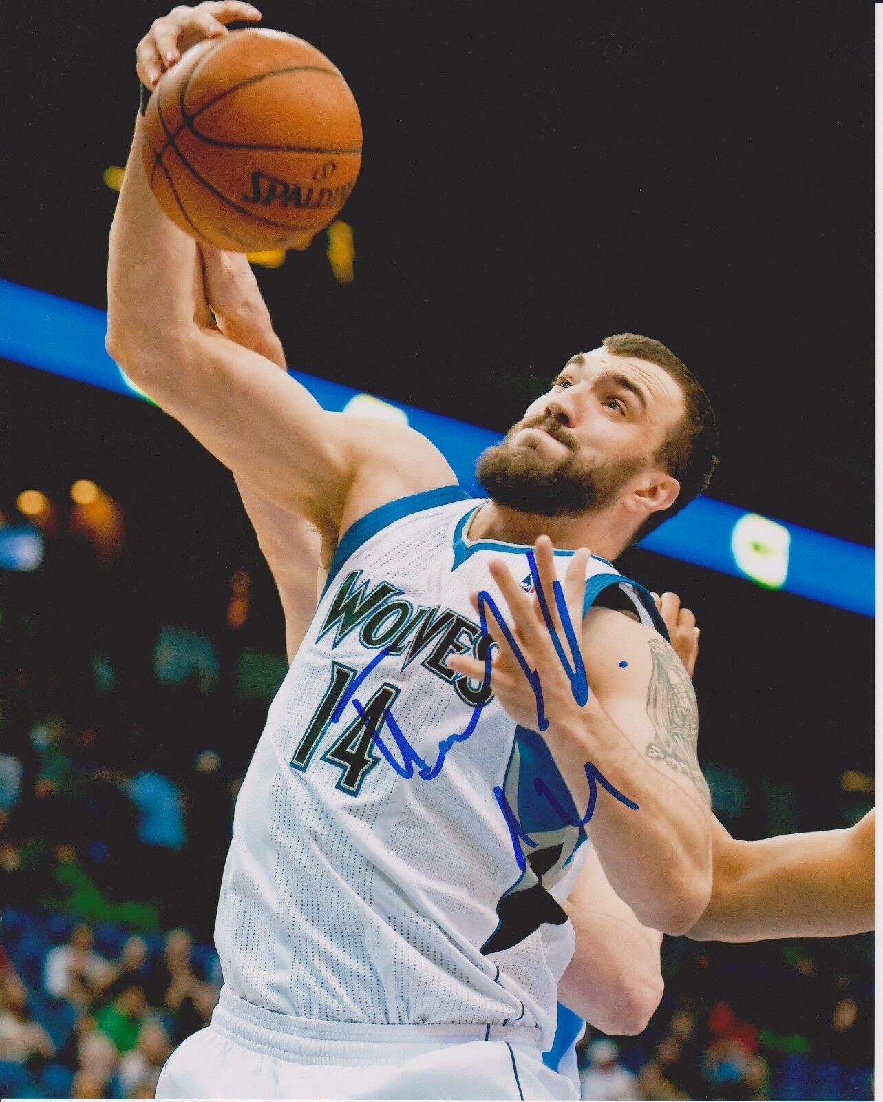 NIKOLA PEKOVIC signed MINNESOTA TIMBERWOLVES 8X10 Photo Poster painting