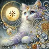 Cat-Peinture sp&eacute;ciale partielle au diamant-30*30cm
