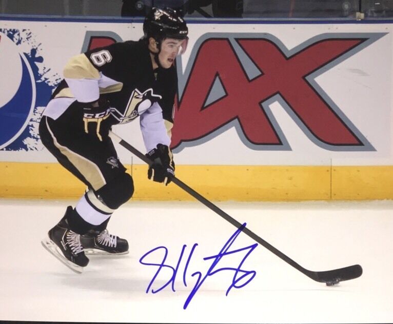 Scott Harrington AUTOGRAPH Photo Poster painting Pittsburgh Penguins Signed 8x10 Blue Jackets