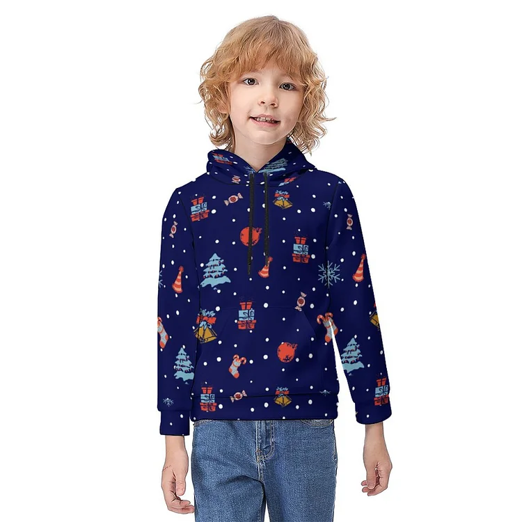 Hoodie for Kids Christmas Pattern Cute