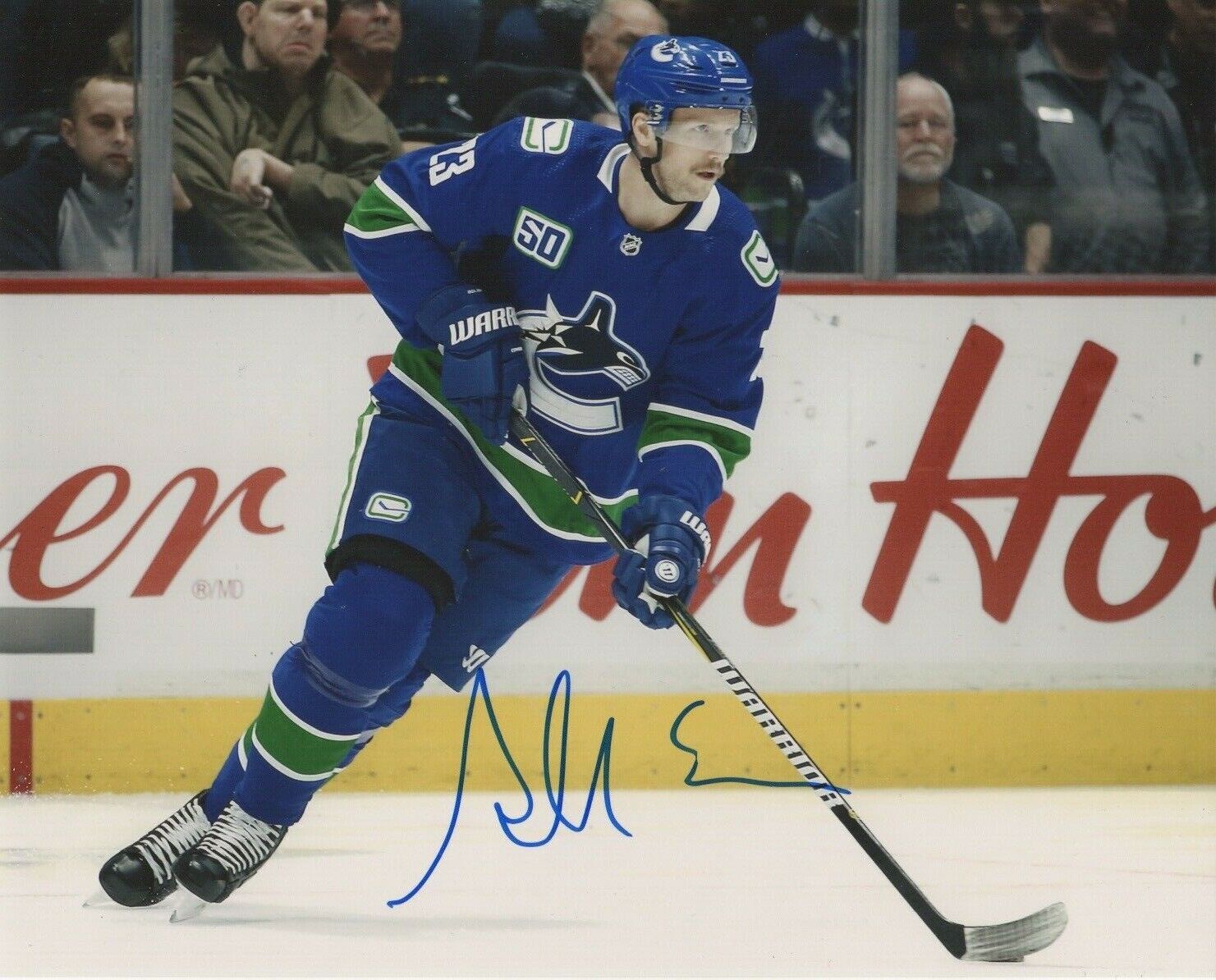 Vancouver Canucks Alexander Edler Autographed Signed 8x10 NHL Photo Poster painting COA #14