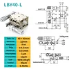 Precision micro-adjustment XY axis displacement platform, stainless steel LBX/LBY-40/50/60/70/80/100 manual slide