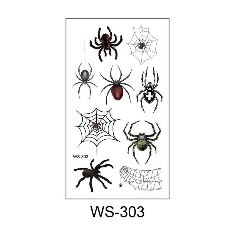 Halloween Spider PVC Tattoos & Body Art 1 Piece