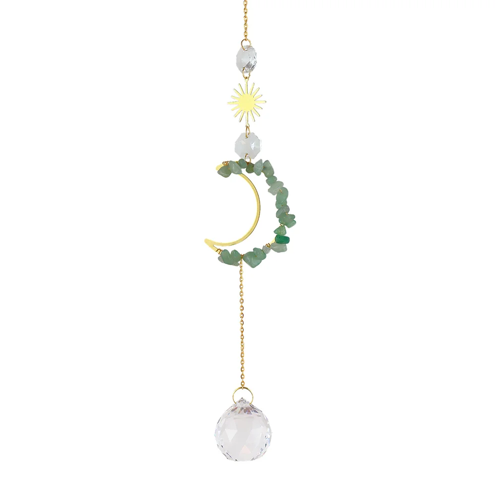 Crystal Windchime Dream Catchers Moon Flower Chandelier Balcony Home Decor