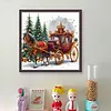 Christmas Carriage-11CT Stamped Cross Stitch 40*40cm/15.75*15.75in