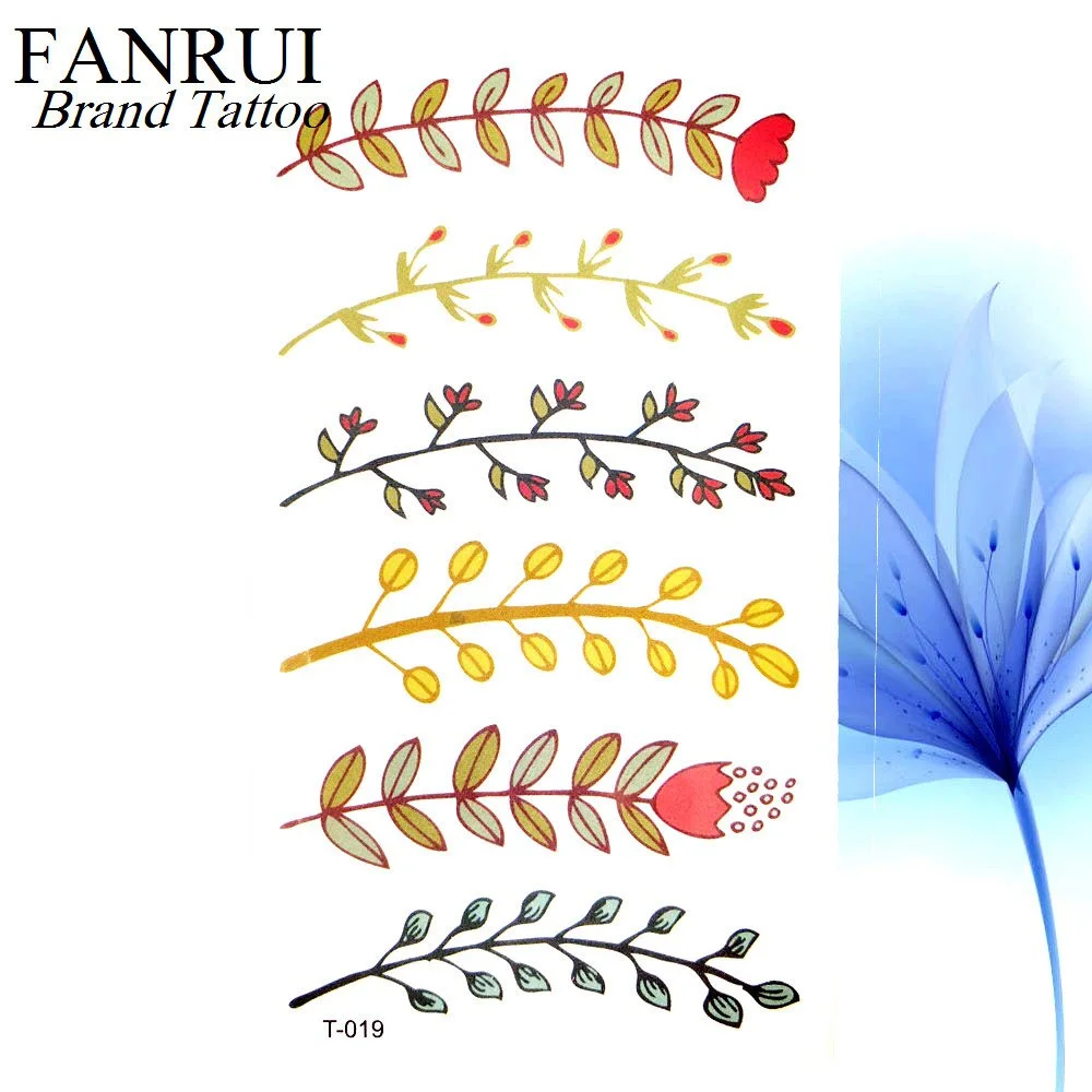 Summer Style Watercolor Feather Bird Temporary Tattoo Women Tribal Henna Fake Tattoo Men Body Arm Art Drawing 3D Tatto Stickers