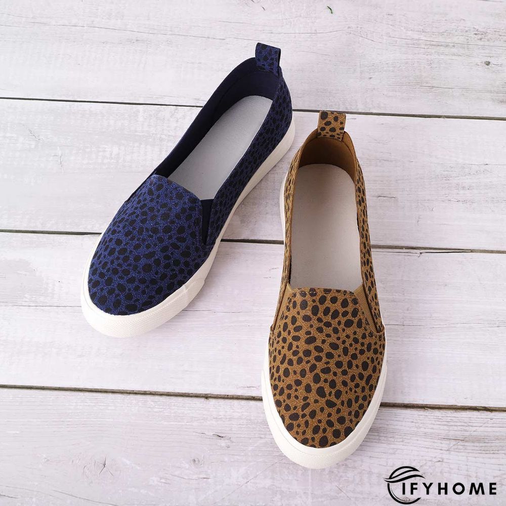 Women Fashion Leopard Loafers All Season Flat Shoes | IFYHOME