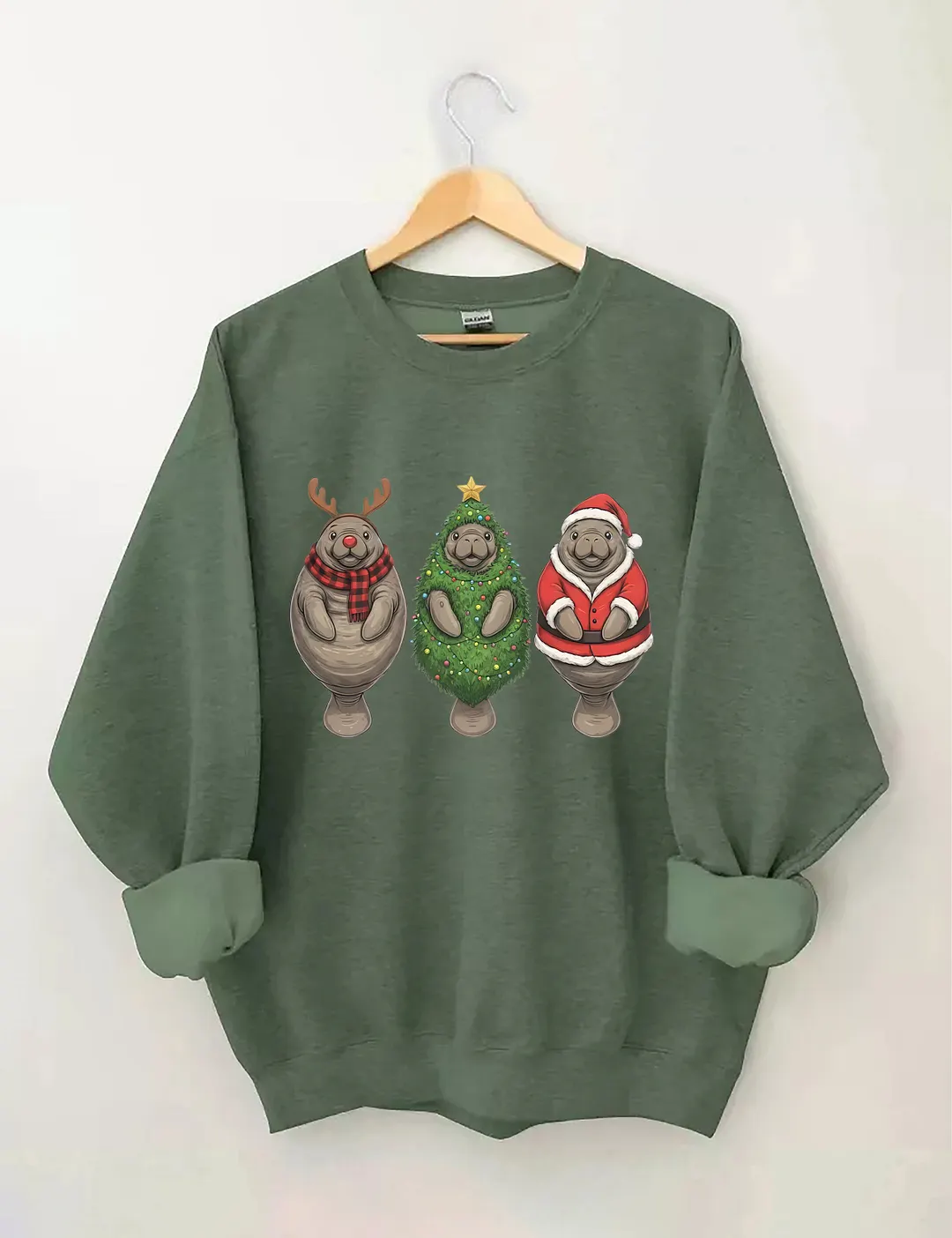 Manatee Christmas Sweatshirt