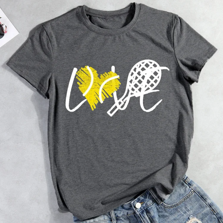 AL™ Love Tennis T-shirt Tee-012863-Annaletters