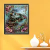 Train-11CT Stamped Cross Stitch 40*55cm/15.75*21.65in