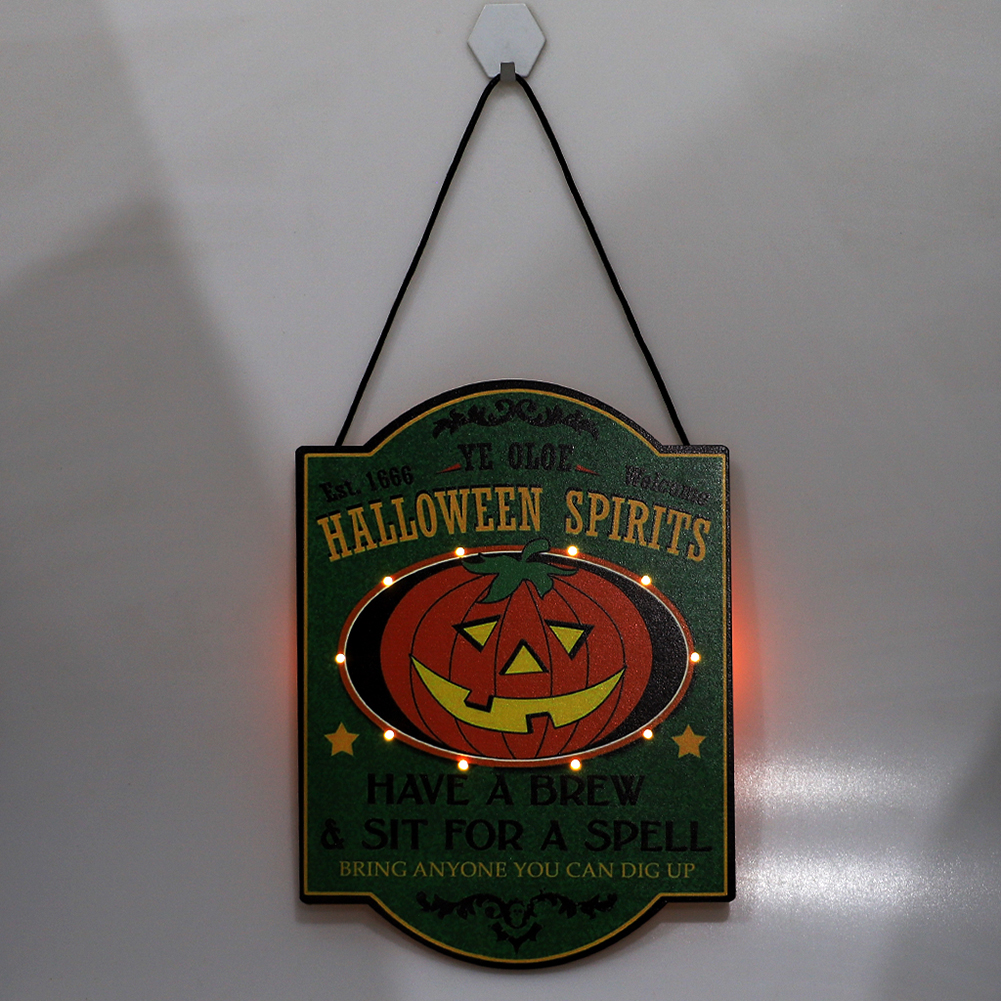 Halloween LED House Number with Light Party Scene Home Decoration Pendant от Cesdeals WW