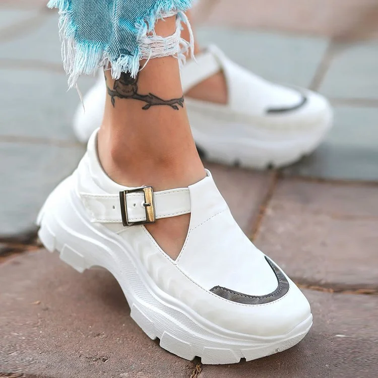Platform and large size platform heel casual shoes