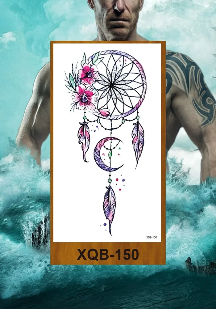Temporary Tattoo Stickers Man Woman Girl Arm Chest Fake Tatoo Art Characters Eternal Love Flowers Totem Tatto Drop Shipping DIY
