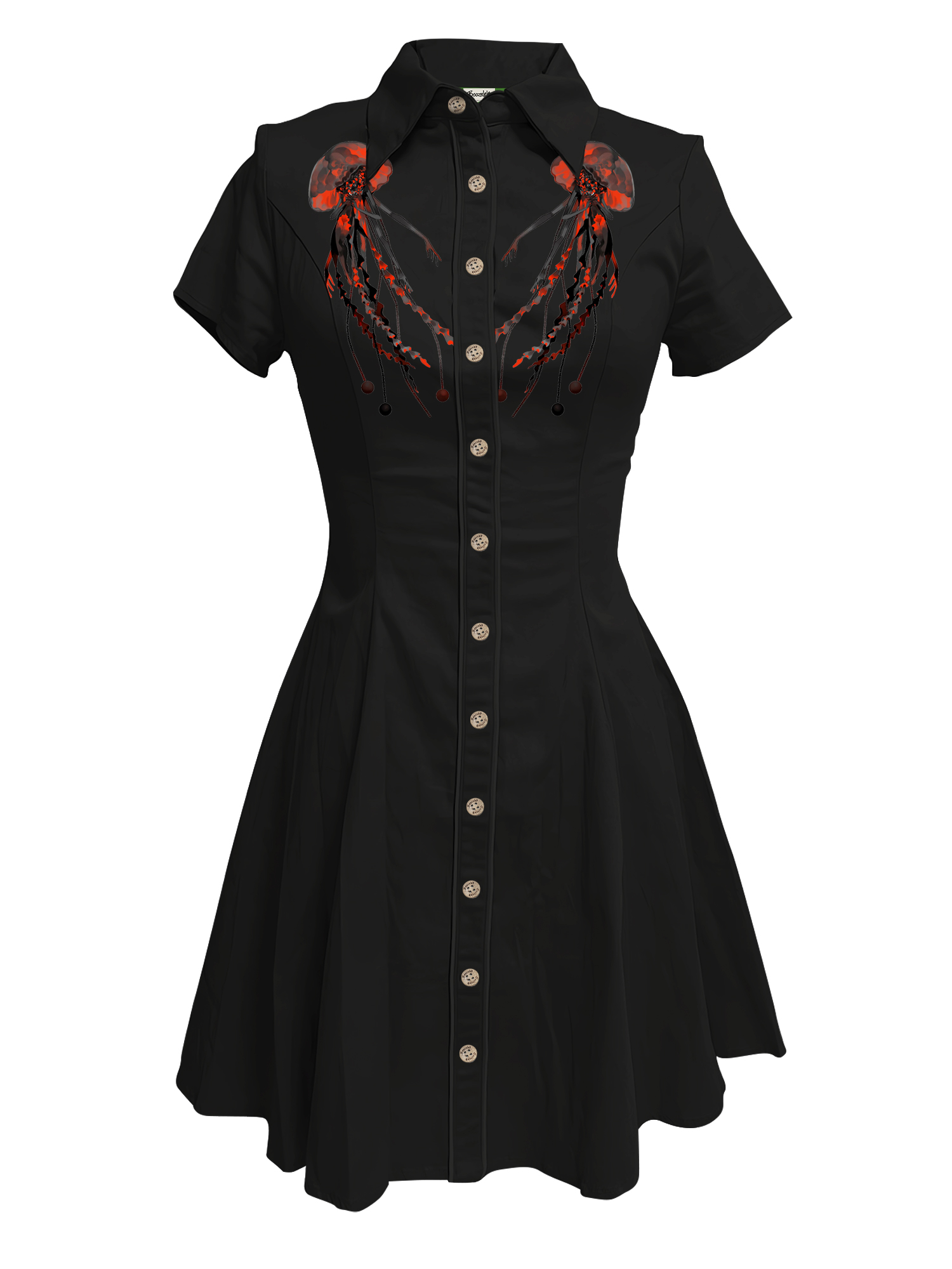 Retro Jellyfish - 100% Cotton Dress