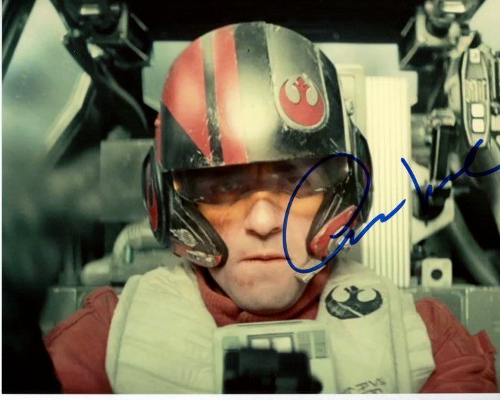 OSCAR ISAAC Signed Autographed STAR WARS THE FORCE AWAKENS POE DAMERON Photo Poster painting