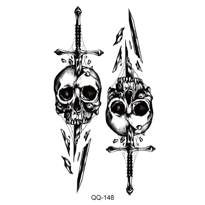 Sdrawing Waterproof Temporary Flower Tattoos Women Beauty Rose Butterfly Flash Feather 3D Fake Tattoo Arm Waist Hand Sticker Men