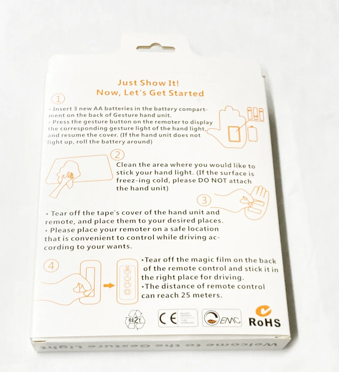 Car finger light gesture light car multi-function warning light