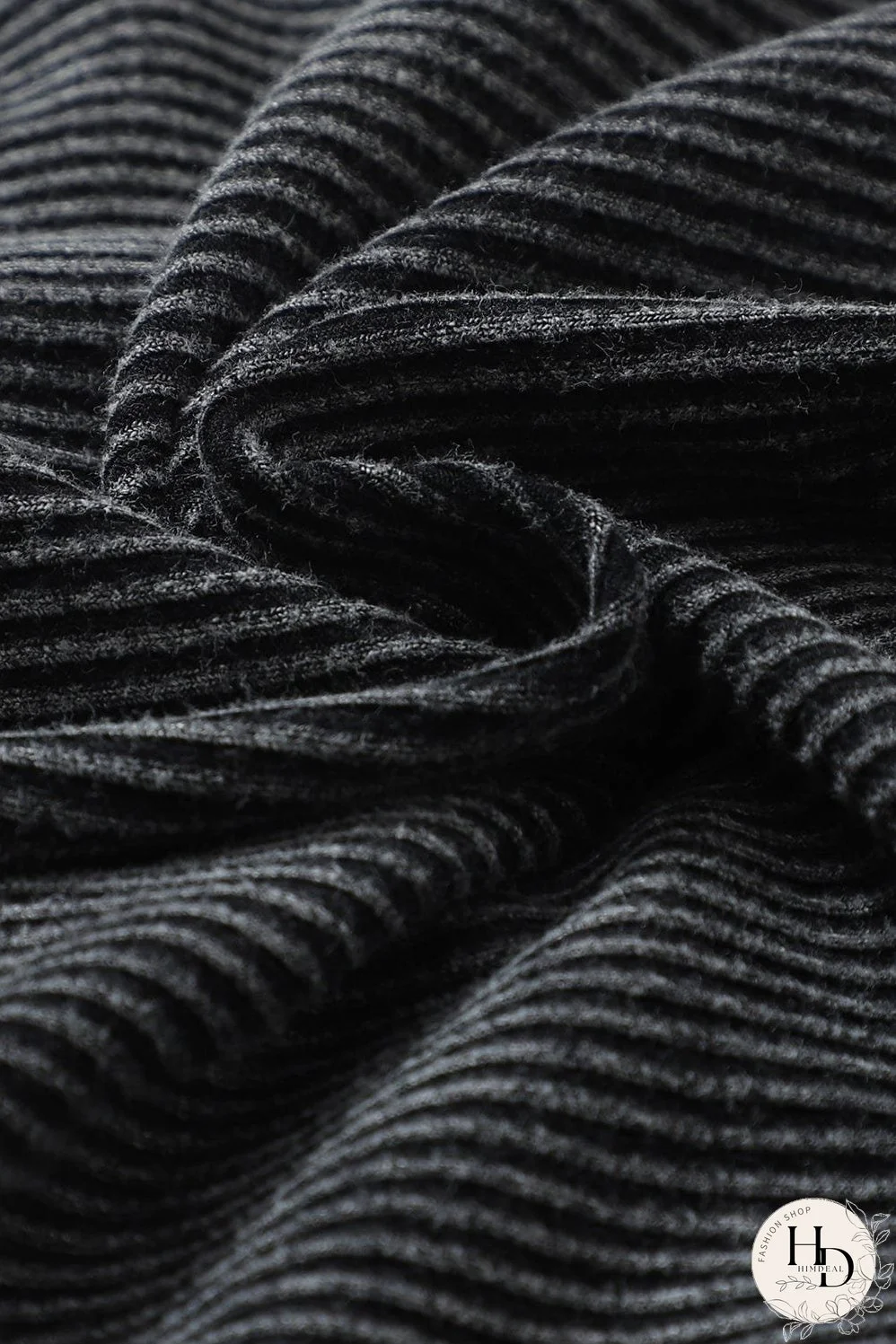 Women's Fashionable Ribbed Knit Henley