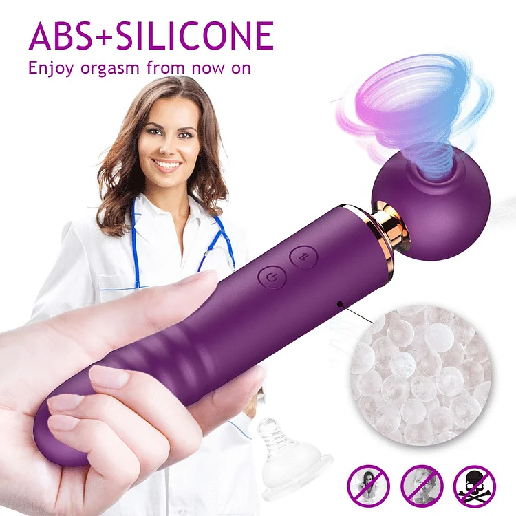 2 In 1 Powerful Clitoris Vibrators Magic Wand Av Massager