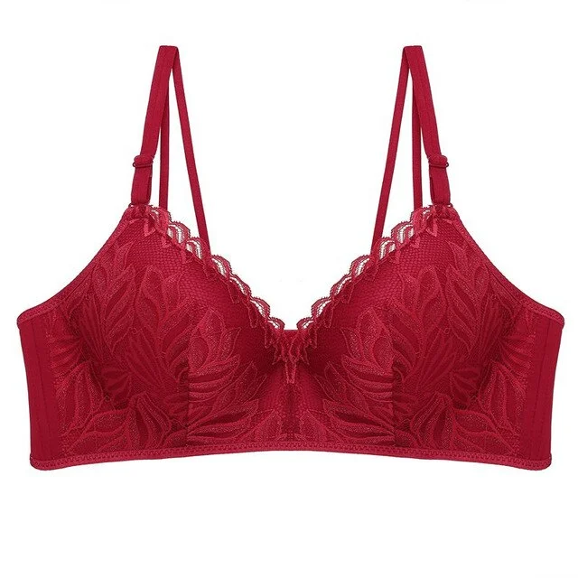 Lace Bra for Women Bralette Push Up Bra Female Lingerie Sexy Brassiere Adjustable Strap Ultra Thin Women's Floral Wire free Bras