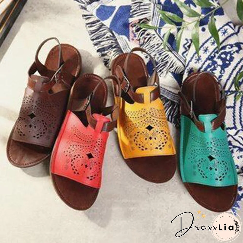Ethnic Style Comfortable Hollow Sandal