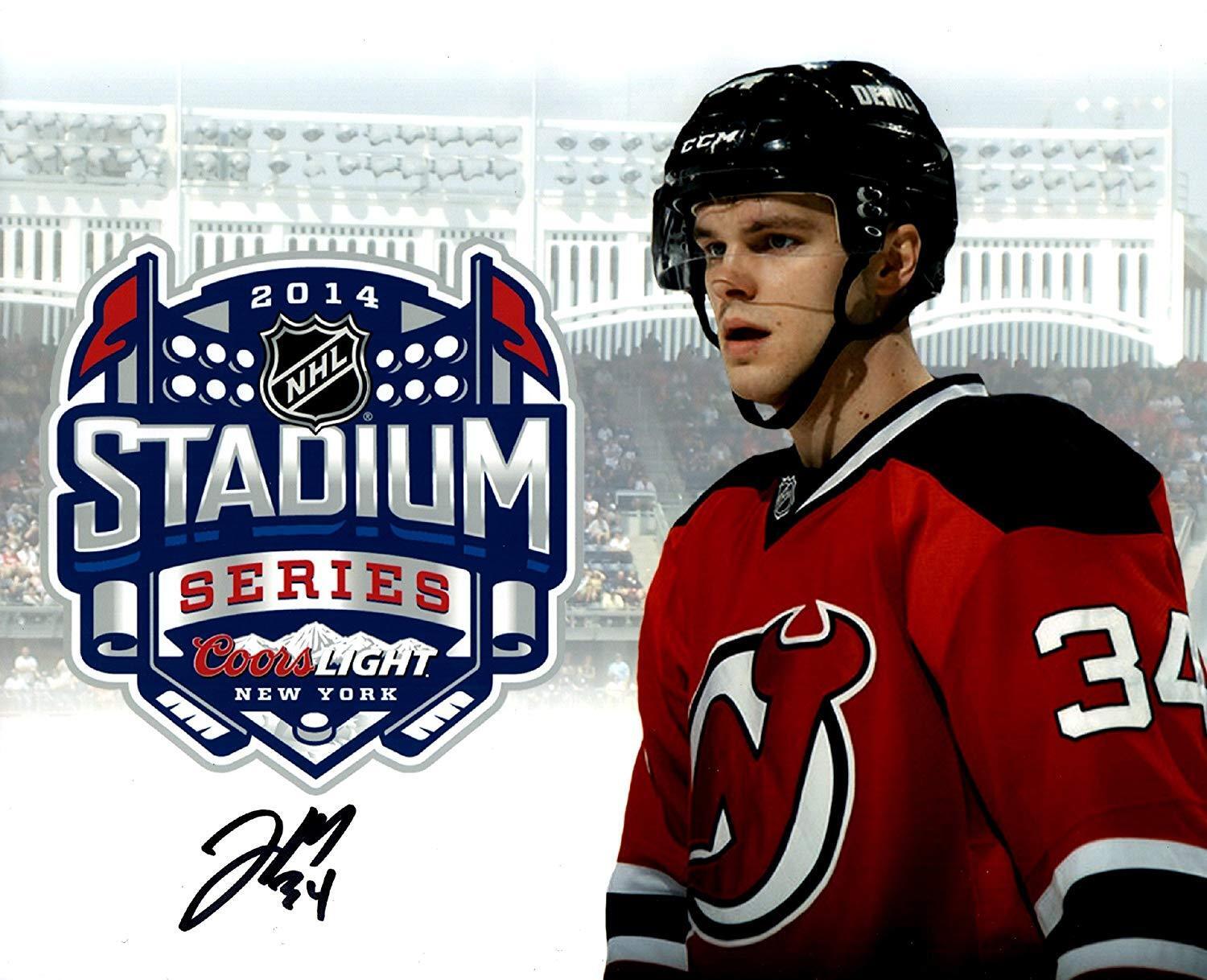 Jon Merrill autographed signed 8x10 Photo Poster painting NHL New Jersey Devils