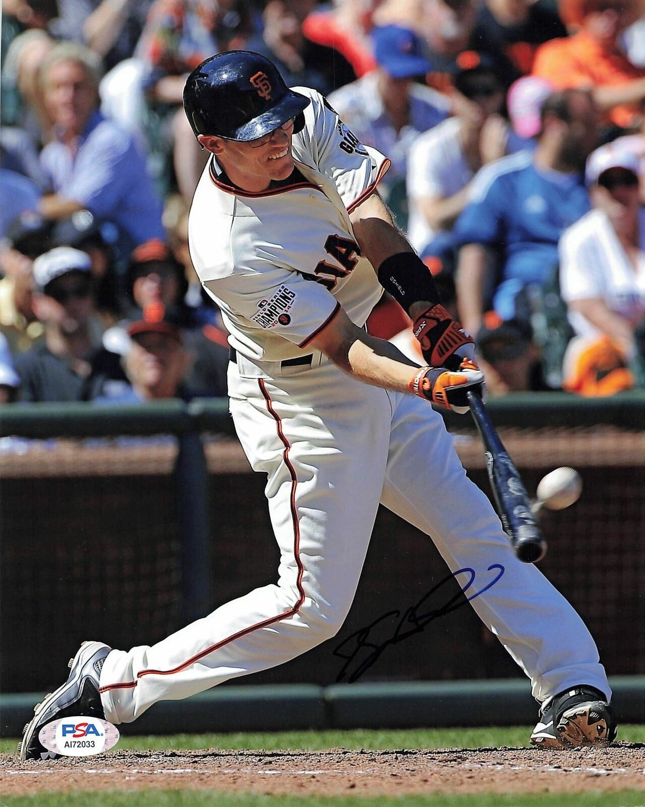 KELBY TOMLINSON signed 8x10 Photo Poster painting PSA/DNA San Francisco Giants Autographed