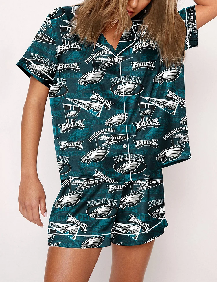 Women's Eagles Football Pajama Set