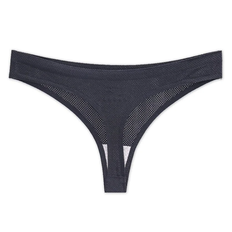 TERMEZY Women Seamless Panty Underwear Female Comfort Intimates Fashion Low-Rise Thong 7 Colors Lingerie Drop Shipping