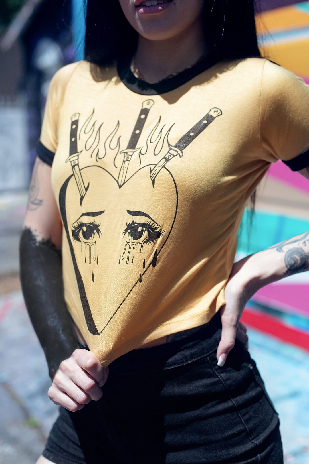 Heartache Ringer Tee