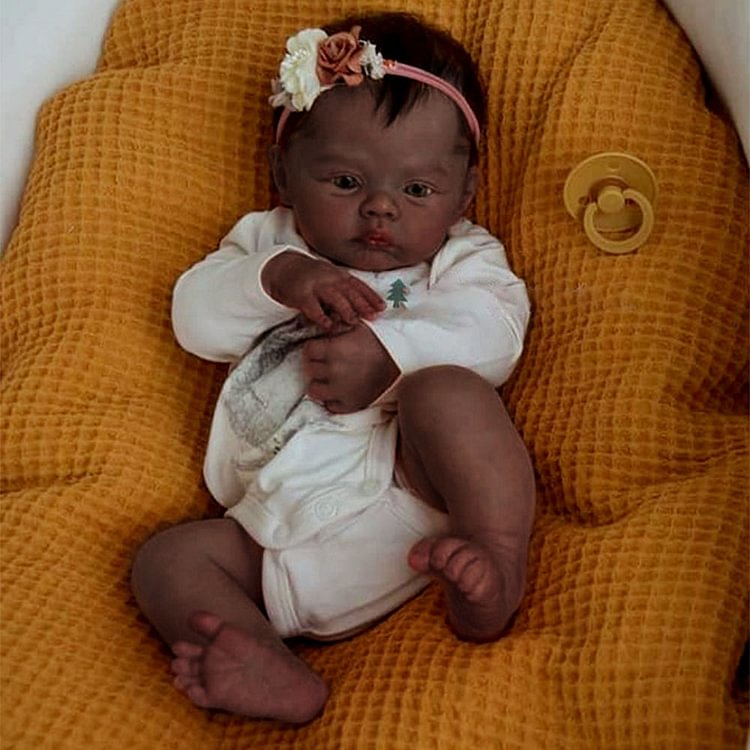 [Special Gift for Kids]17'' Arianna Naive and Innocent Reborn Baby Black Girl Doll Minibabydolls® Minibabydolls®