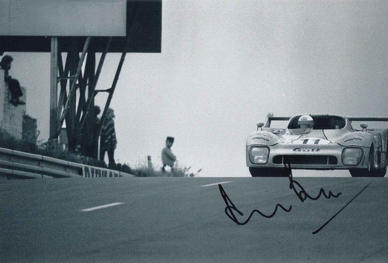 Derek Bell Hand Signed 12x8 Photo Poster painting Le Mans Autograph Gulf Racing 1