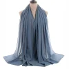 Plain Color Soft Chiffon Long Gauze Shawl Women Hijab